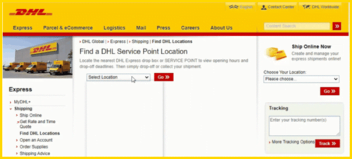 How to find DHL Locations near you