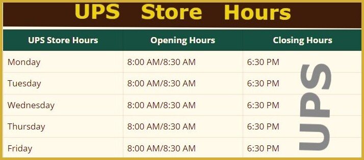 UPS Store Hours - How to Check Store Open, Close and Delivery Timings