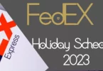 Fedex Holiday Schedule 2023