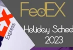 FedEx Holiday Schedule 2023