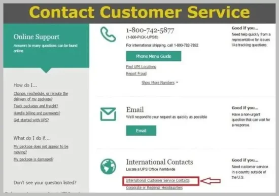 Contact UPS Customer Service